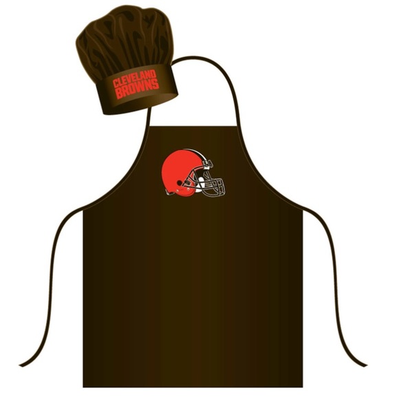 Other - NWT 🎉 Cleveland Browns BBQ Apron, Hat & koozie